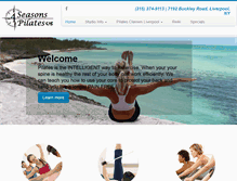 Tablet Screenshot of 4seasonspilates.com
